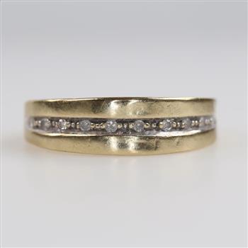 10kt Gold Diamond Band