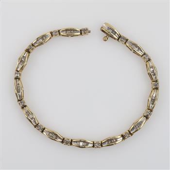 10kt Gold Diamond Bracelet