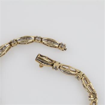 10kt Gold Diamond Bracelet