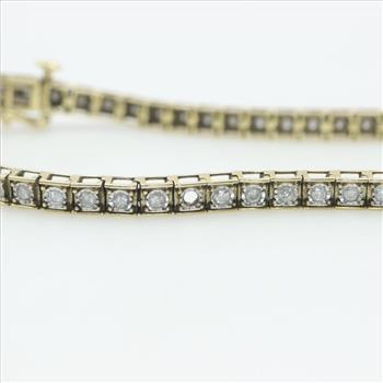 10kt Gold Diamond Bracelet