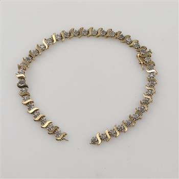 10kt Gold Diamond Bracelet