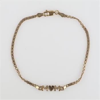 10kt Gold Diamond Bracelet