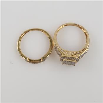 10kt Gold Diamond Bridal Set