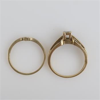 10kt Gold Diamond Bridal Set
