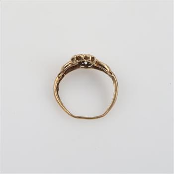 10kt Gold Diamond Claddagh Ring