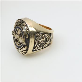 10kt Gold Diamond Club Ring