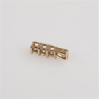 10kt Gold Diamond Drop Pendant