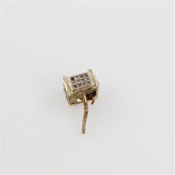 10kt Gold Diamond Earring