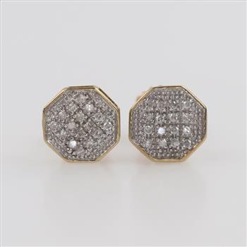 10kt Gold Diamond Earrings