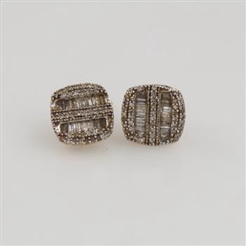 10kt Gold Diamond Earrings