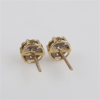 10kt Gold Diamond Earrings