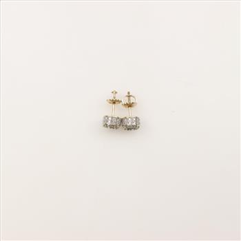10kt Gold Diamond Earrings