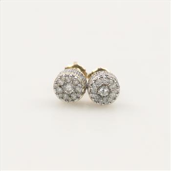 10kt Gold Diamond Earrings