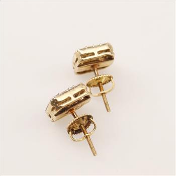 10kt Gold Diamond Earrings