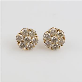 10kt Gold Diamond Earrings