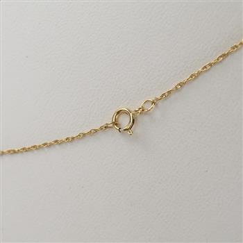 10kt Gold Diamond Infinity Pendant Necklace