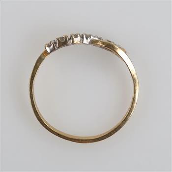 10kt Gold Diamond Infinity Ring