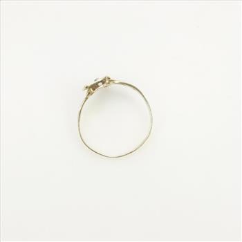 10kt Gold Diamond Letter Ring