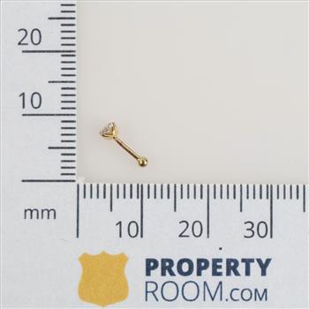 10kt Gold Diamond Nose Ring