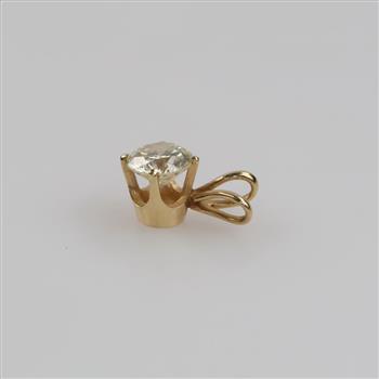 10kt Gold Diamond Pendant