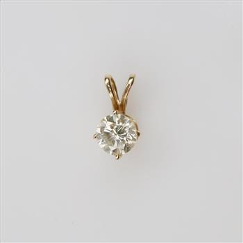 10kt Gold Diamond Pendant