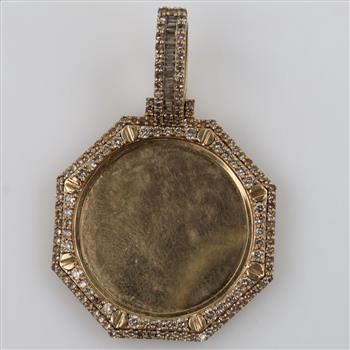10kt Gold Diamond Pendant