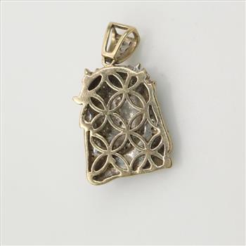 10kt Gold Diamond Religious Pendant
