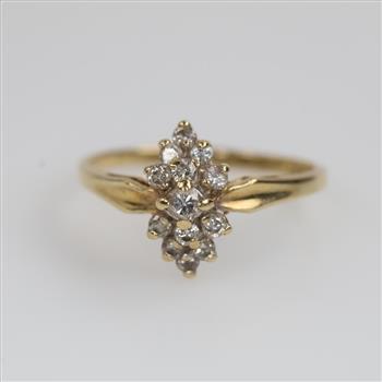 10kt Gold Diamond Ring