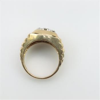 10kt Gold Diamond Rolex Ring