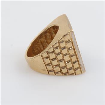 10kt Gold Diamond Signet Ring