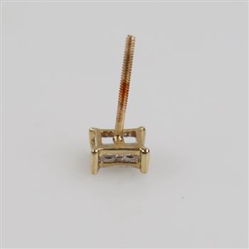 10kt Gold Diamond Single Earring