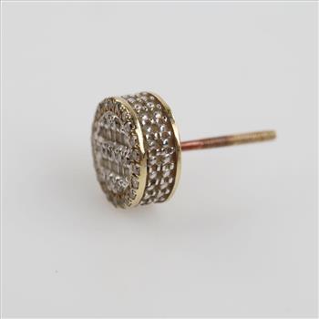 10kt Gold Diamond Single Earring