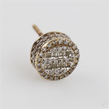 10kt Gold Diamond Single Earring
