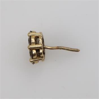 10kt Gold Diamond Single Stud Earring