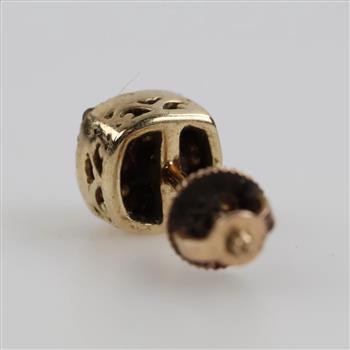 10kt Gold Diamond Stud Earring