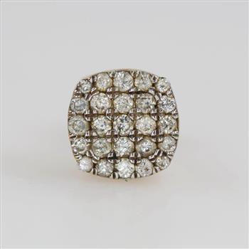 10kt Gold Diamond Stud Earring