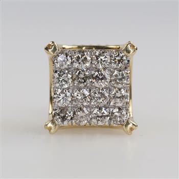 10kt Gold Diamond Stud Earring