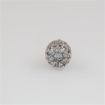 10kt Gold Diamond Stud Earring