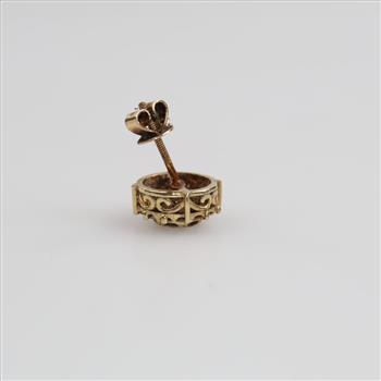 10kt Gold Diamond Stud Earring
