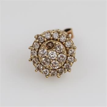 10kt Gold Diamond Stud Earring