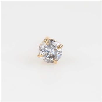 10kt Gold Diamond Stud Earring