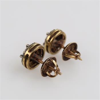 10kt Gold Diamond Stud Earrings