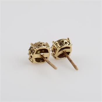 10kt Gold Diamond Stud Earrings