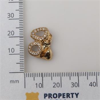 10kt Gold Diamond Teeth Caps