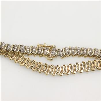 10kt Gold Diamond Tennis Bracelet