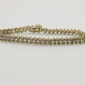 10kt Gold Diamond Tennis Bracelet