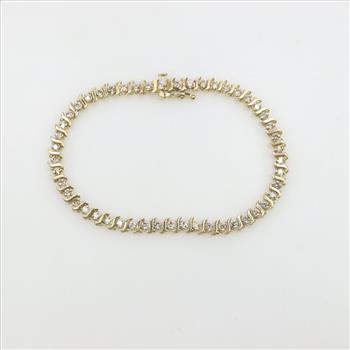 10kt Gold Diamond Tennis Bracelet