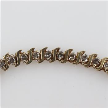 10kt Gold Diamond Tennis Bracelet