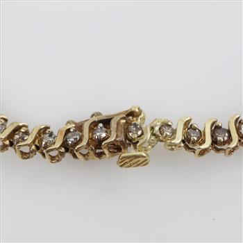 10kt Gold Diamond Tennis Bracelet