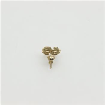 10kt Gold Dollar Sign Earring